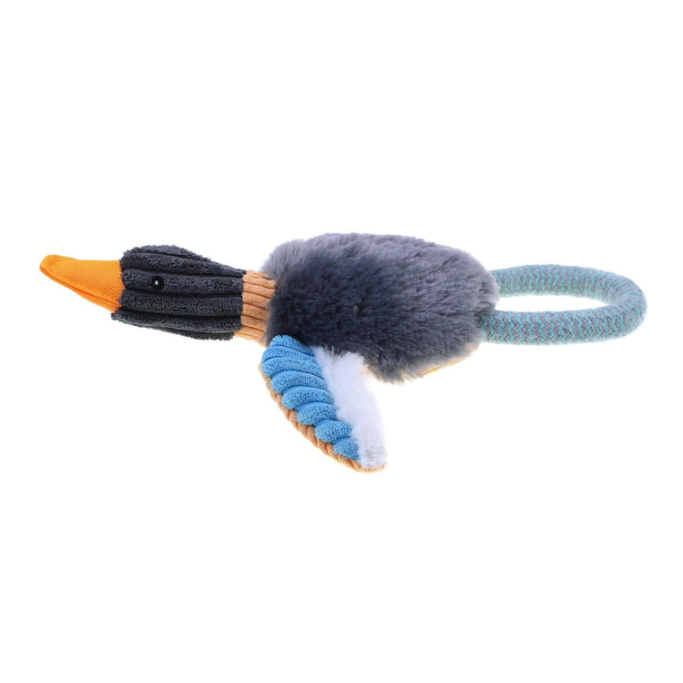 Squeaky Plush Dog Toy Happy Duck