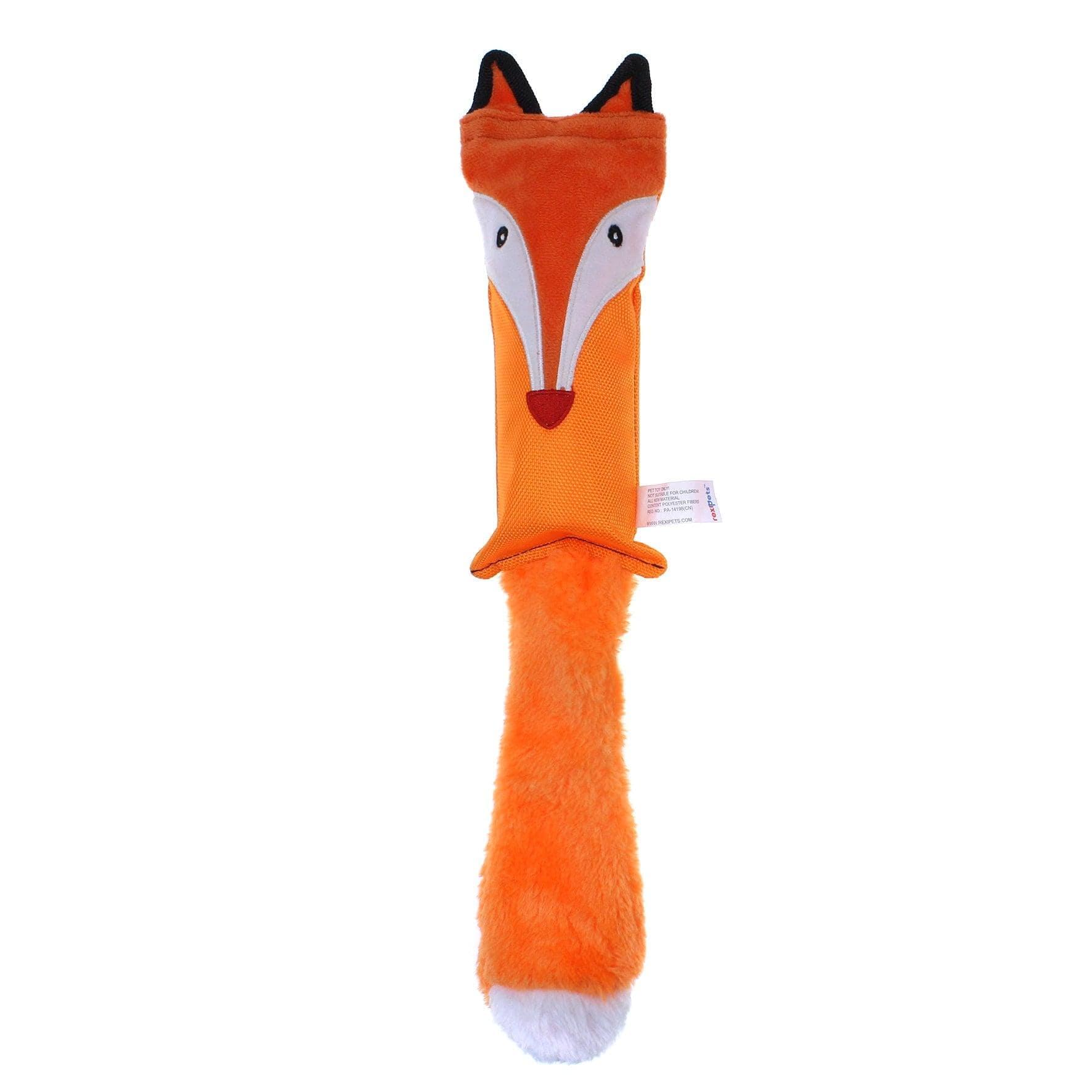 Squeaky Plush Dog Toy Wild Forest Fox