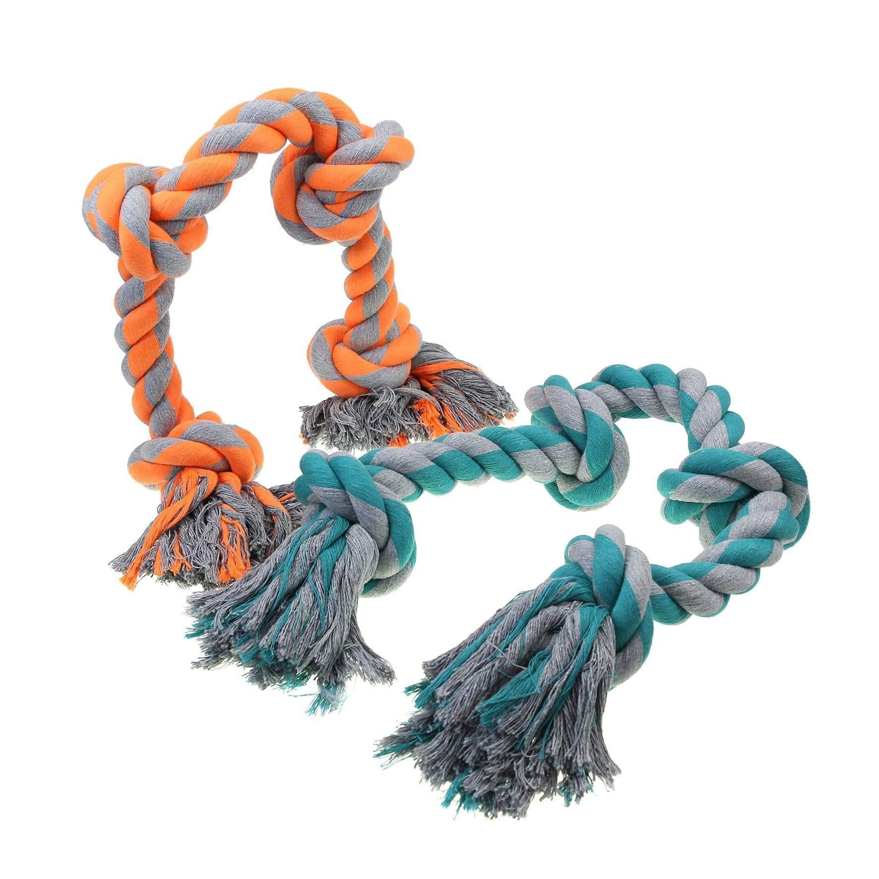Short Dog Rope Toy Tug-War
