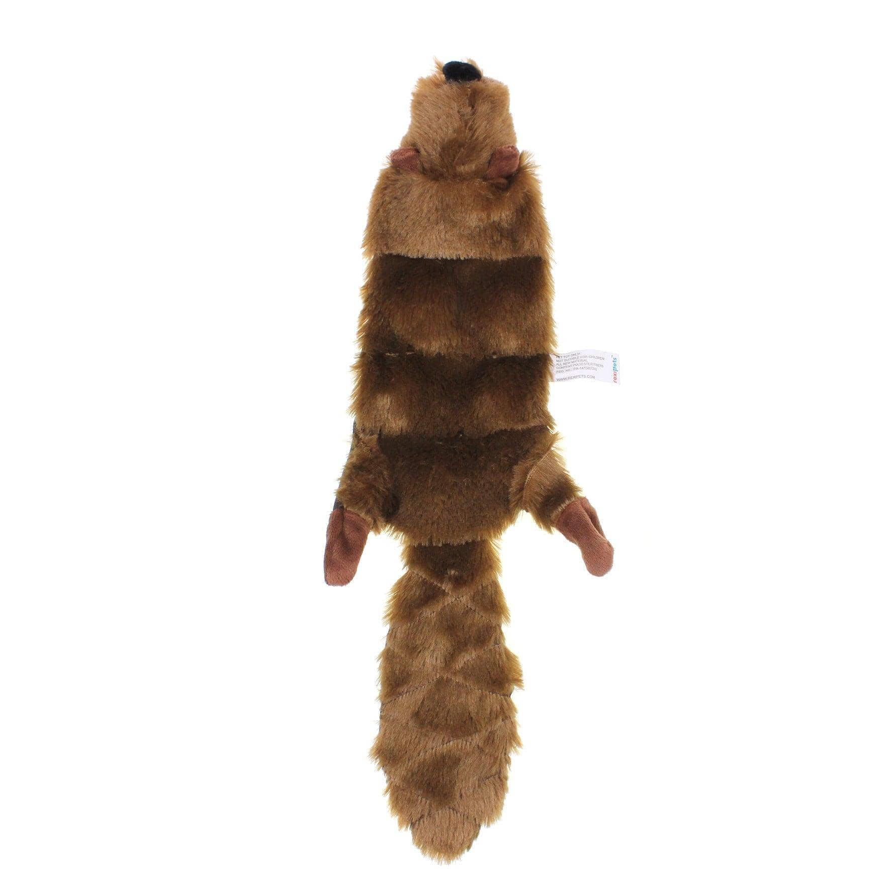 Squeaky Plush Dog Toy Ghost Raccoon