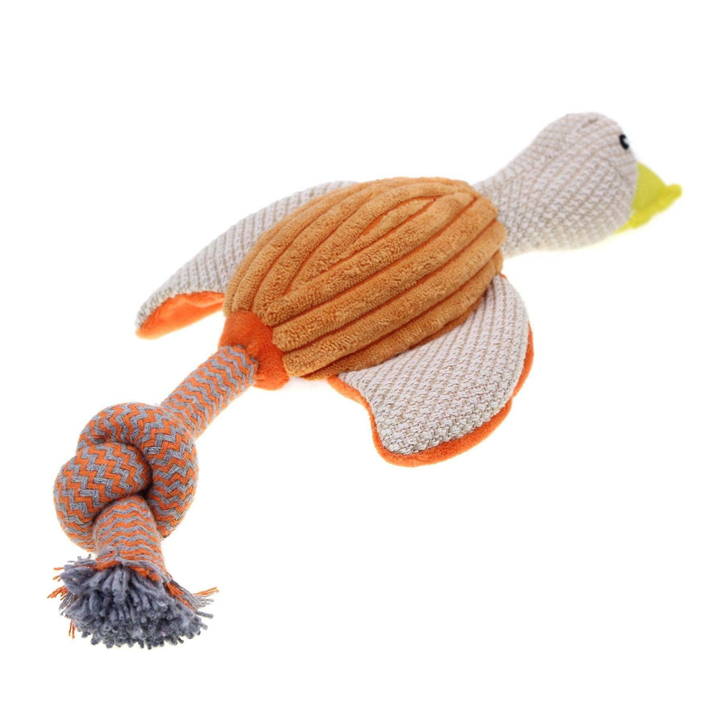Squeaky Plush Dog Toy Fire Bird Duck