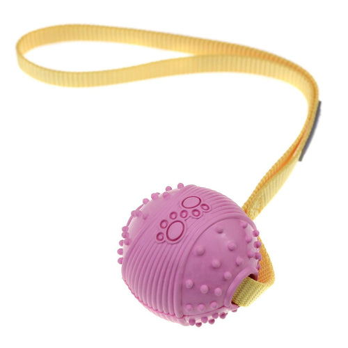 Dog Rubber Ball Tug-War Ball