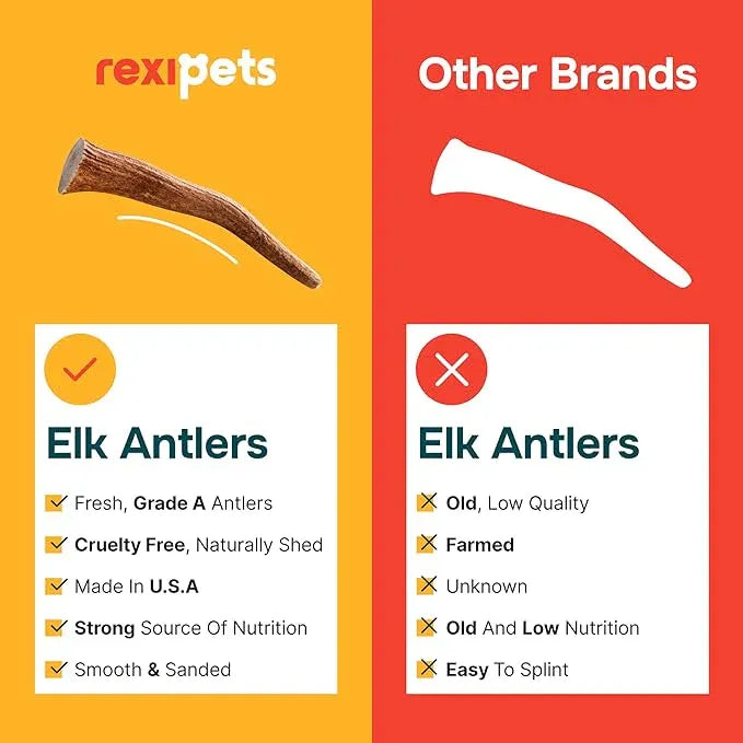 Split Elk Antlers for Dogs