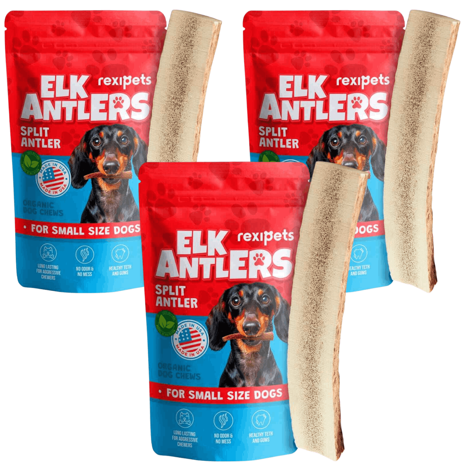 Split Elk Antlers for Dogs