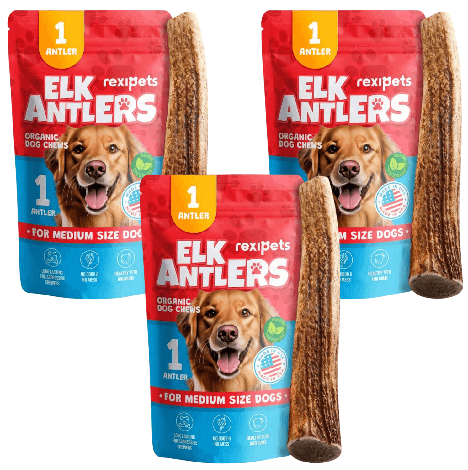Whole Elk Antlers for Dogs