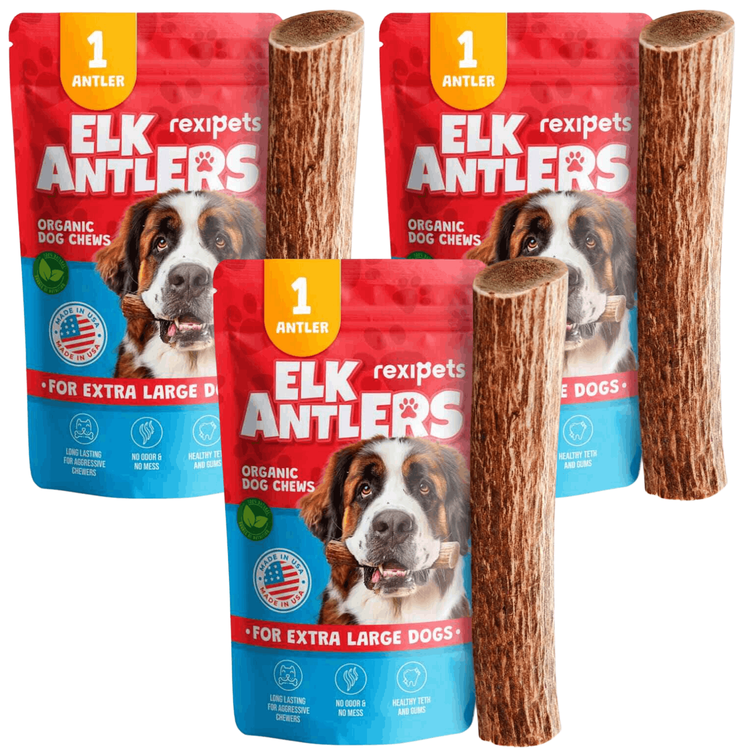 Whole Elk Antlers for Dogs