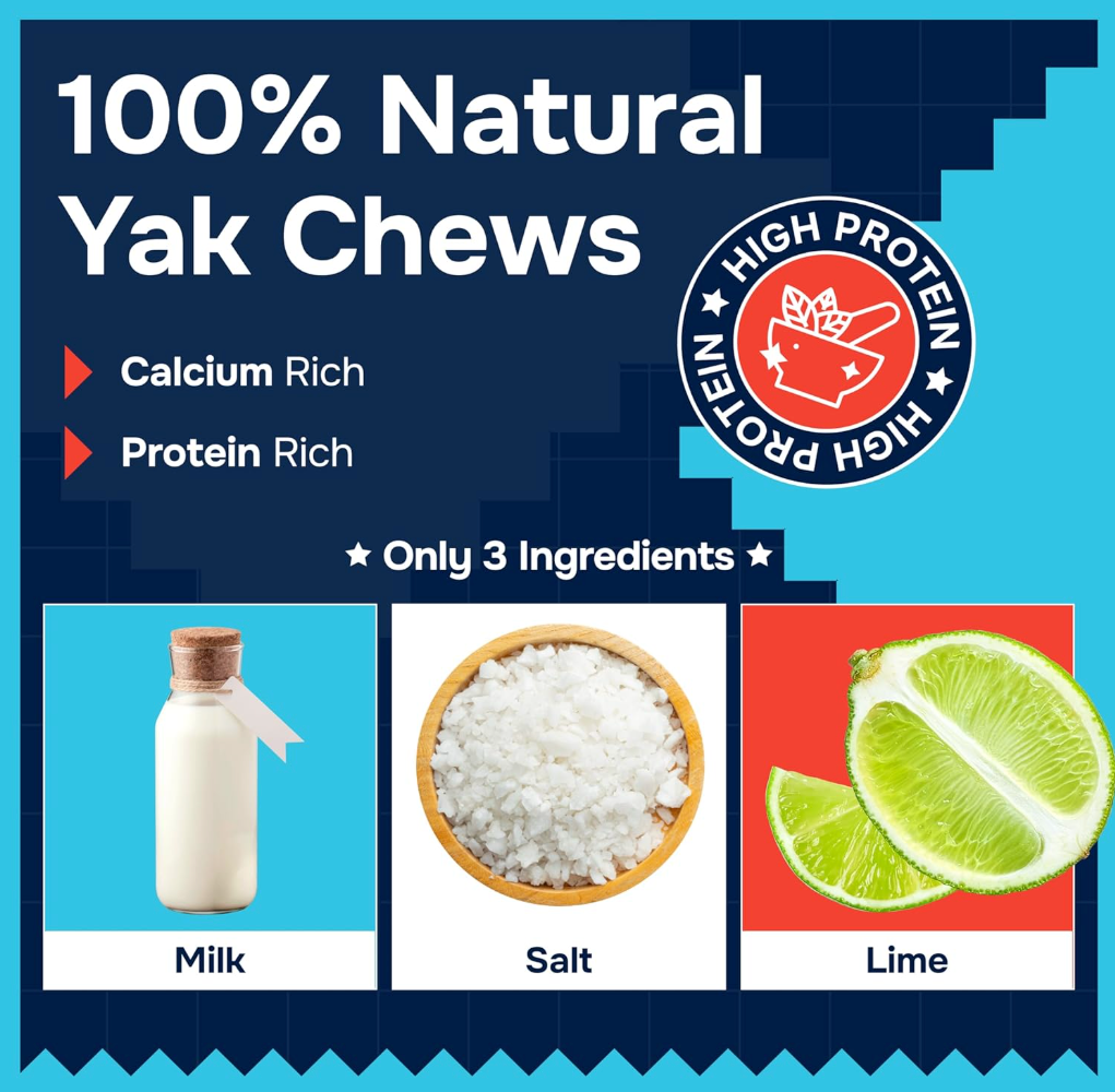 Natural Yak Cheese Himalayan Made Dog Chews - Small - ( 6 Pack )