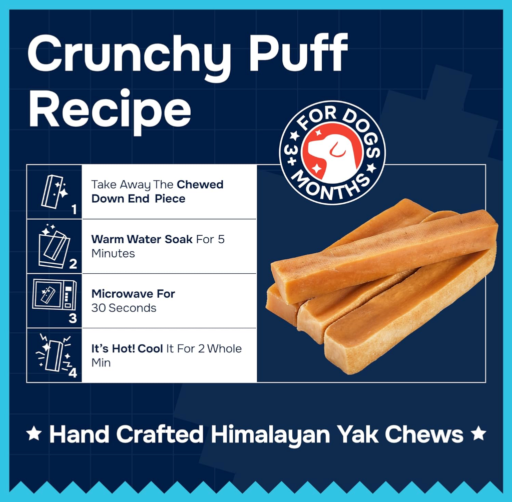 Natural Yak Cheese Himalayan Made Dog Chews - Small - ( 6 Pack )