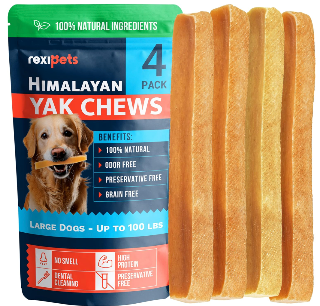 Natural Yak Cheese Himalayan Made Dog Chews - Large - (3 Pack)