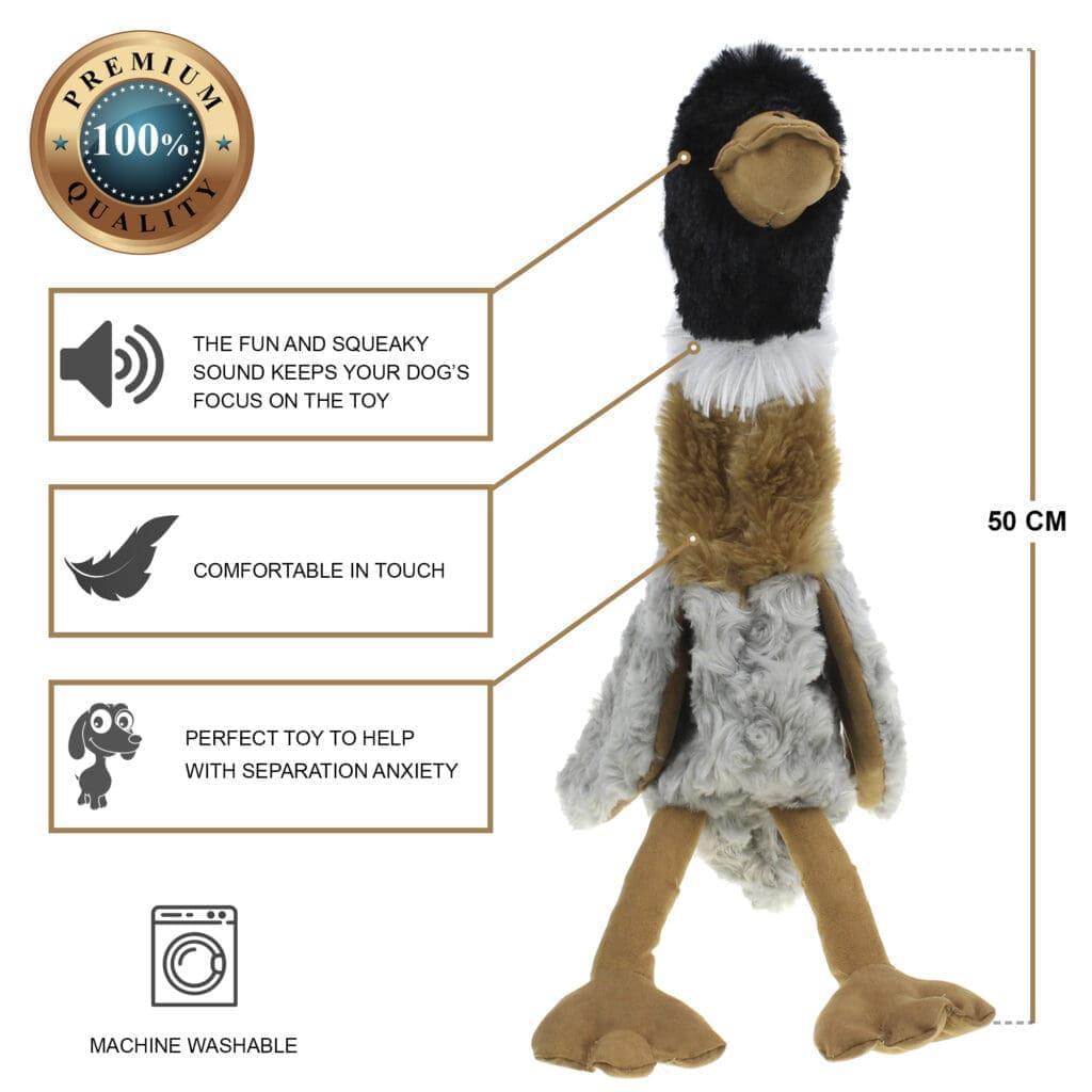 Squeaky Plush Dog Toy Dancing Duck