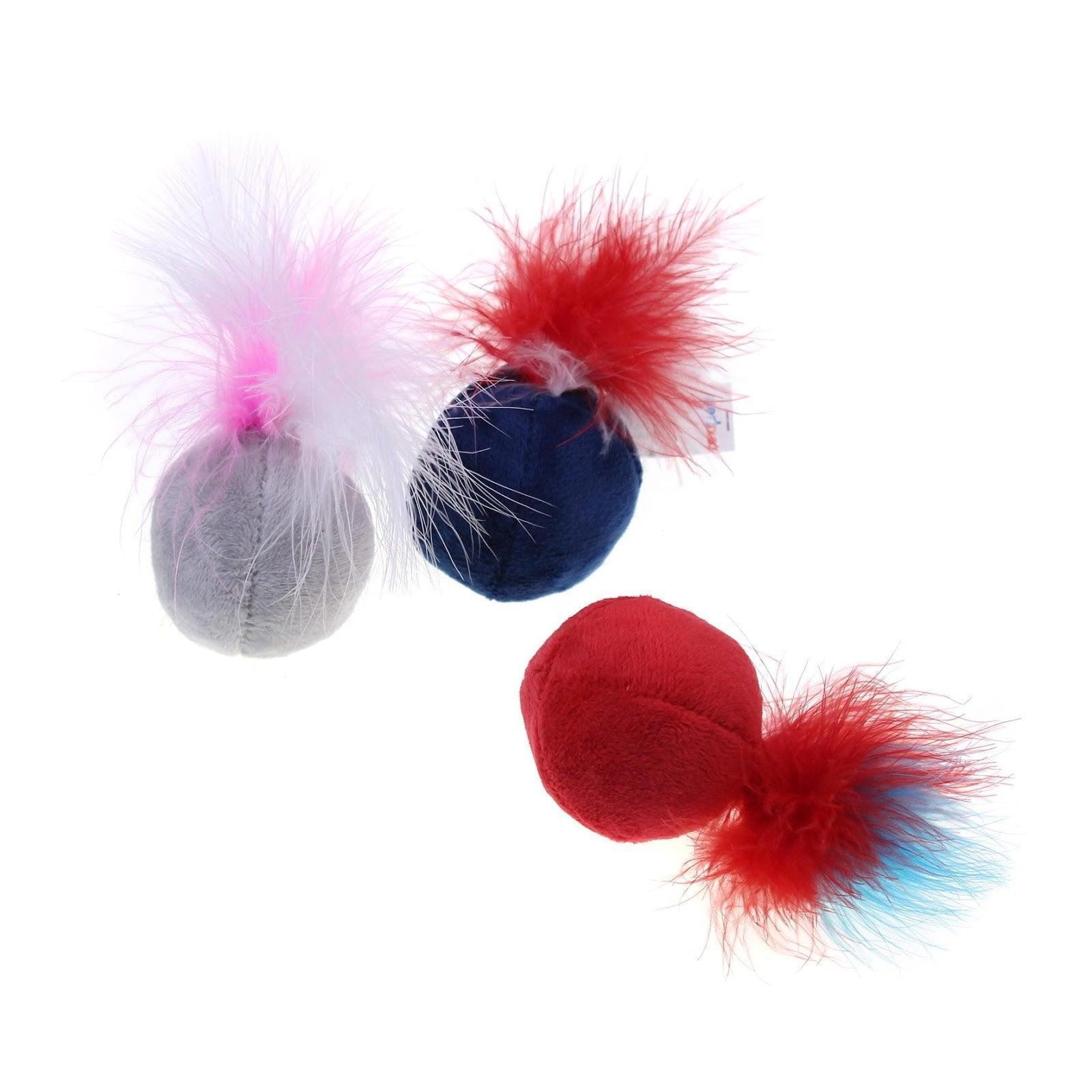 Fluffy Feather Ball White