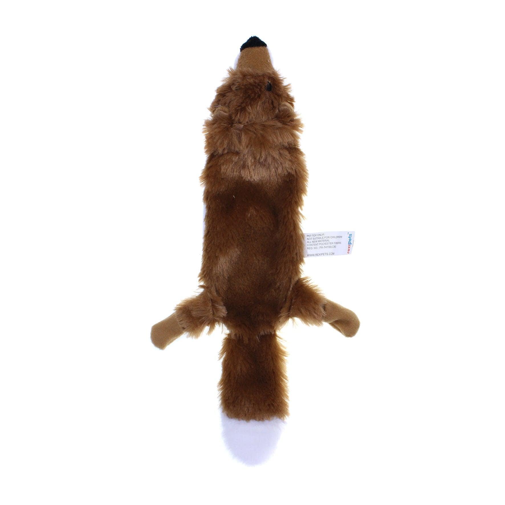 RB Pets Rapid Brands No Stuff Fox Dog Toy, Medium