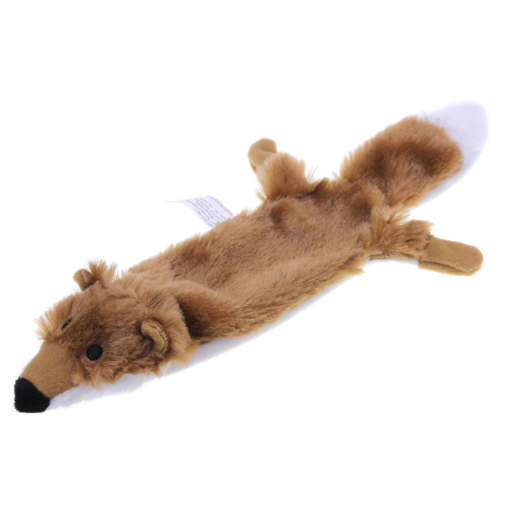 Squeaky Plush Dog Toy Speedy Fox