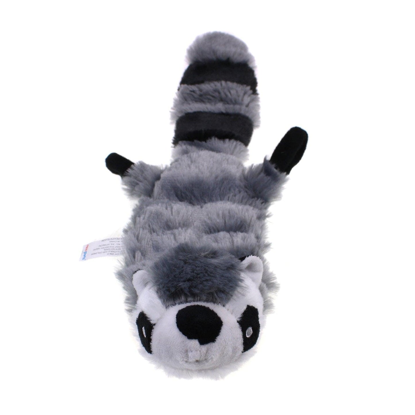 Squeaky Plush Dog Toy Sleepy Raccoon
