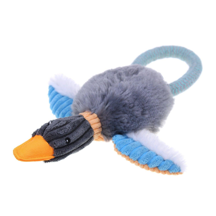 Squeaky Plush Dog Toy Happy Duck